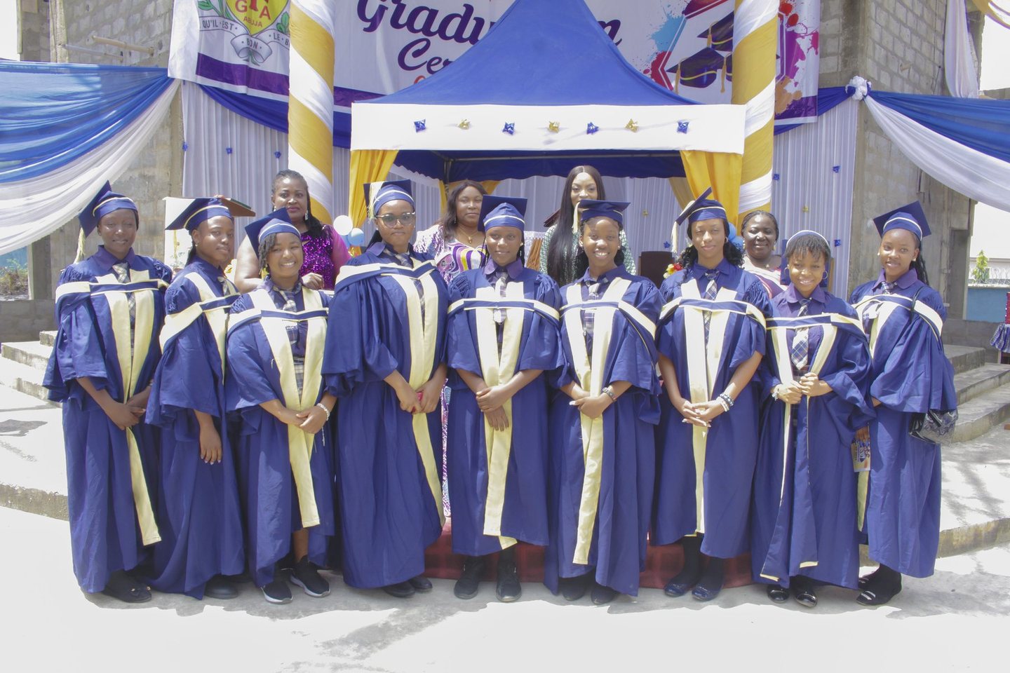 Students receiving awards
